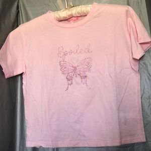 Glitter butterfly~spoiled~ tee